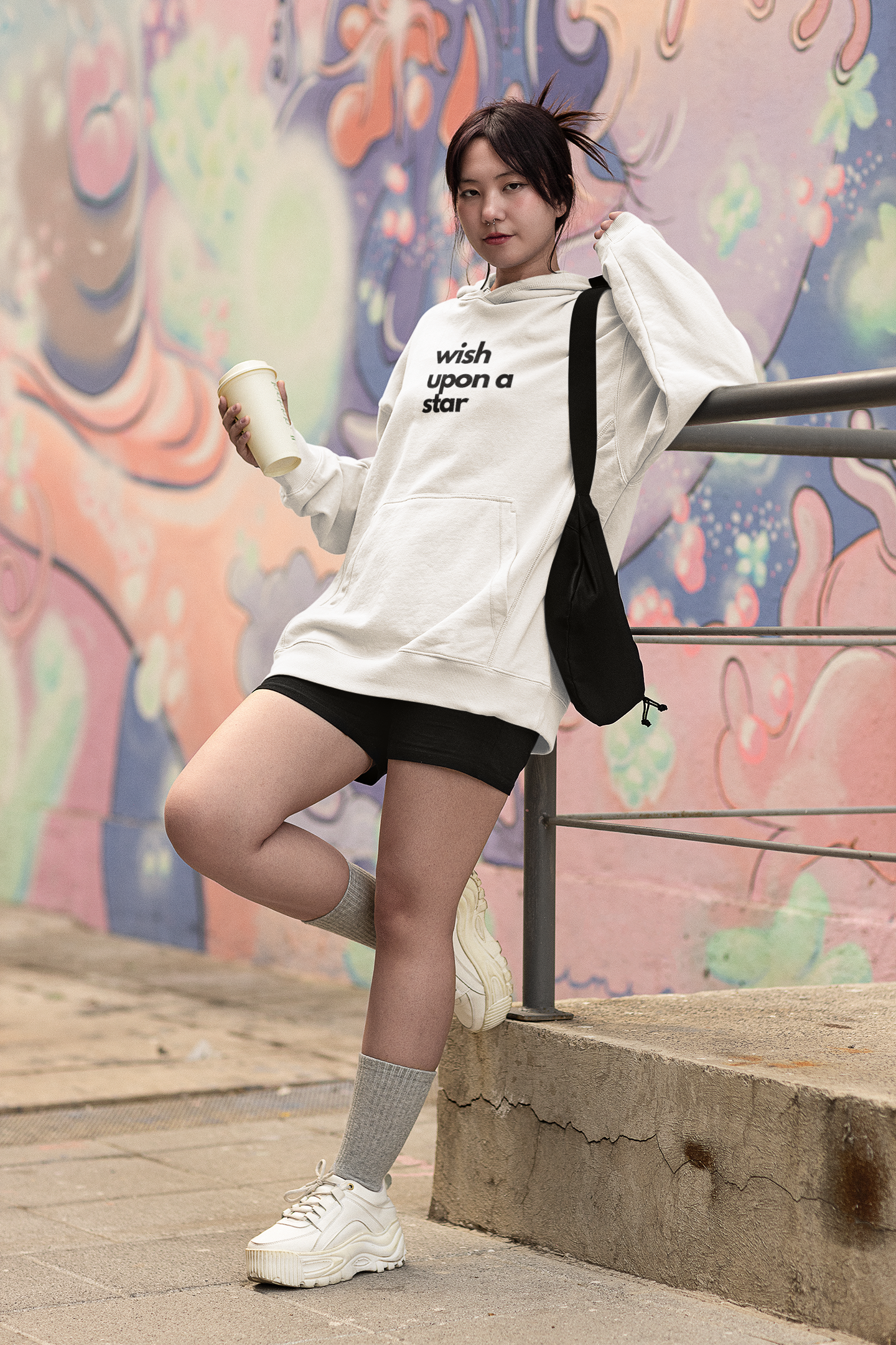 
                  
                    Wish Upon A Star Hoodie | White Unisex Hoodie
                  
                
