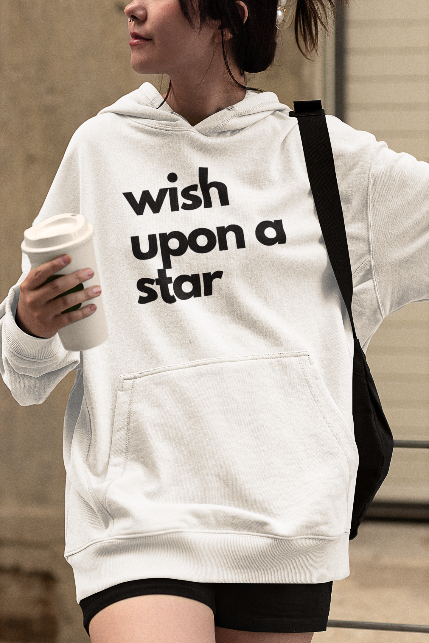 
                  
                    Wish Upon A Star Hoodie | White Unisex Hoodie
                  
                