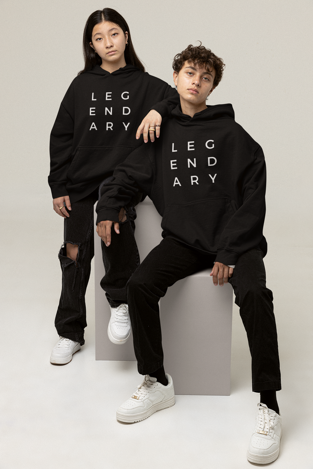 LEGENDARY Print Unisex Hoodie | Stylish Cozy Essential for Cool Evenings