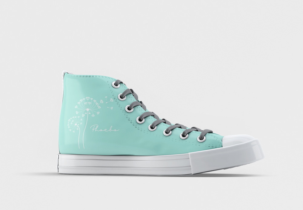 Light Blue Men’s High Top Shoes | Trendy and Comfortable Footwear