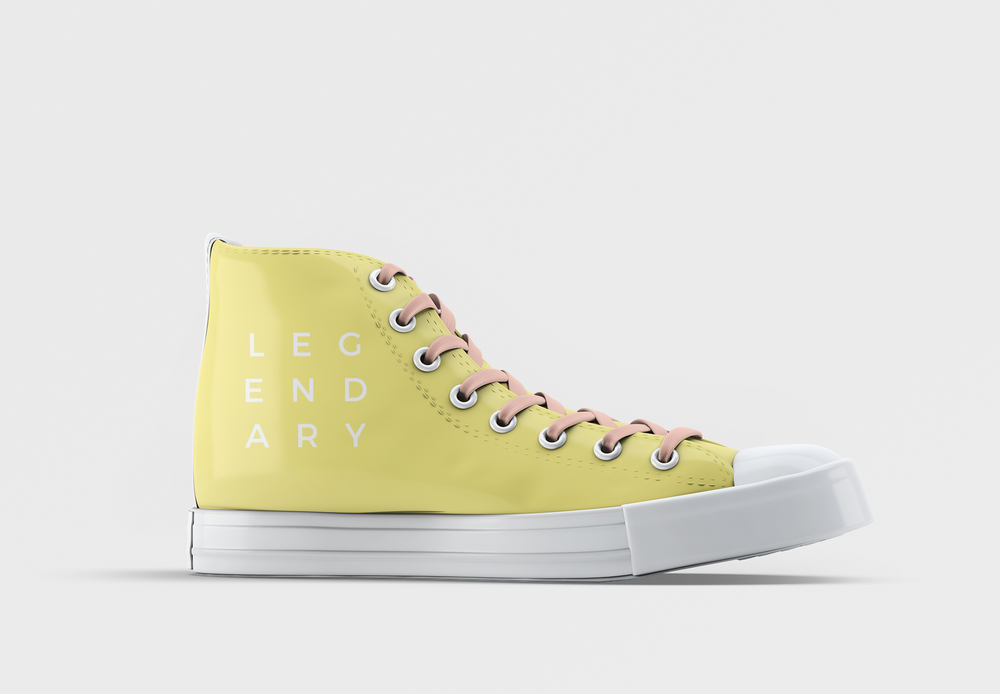 Yellow Men’s high top shoes | Stylish and Comfortable Footwear