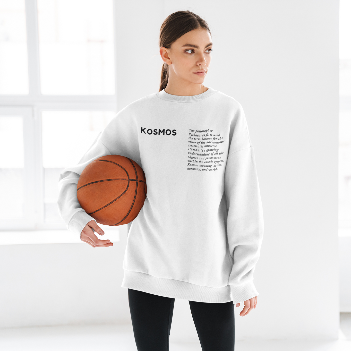 
                  
                    Kosmos | White Unisex organic sweatshirt
                  
                