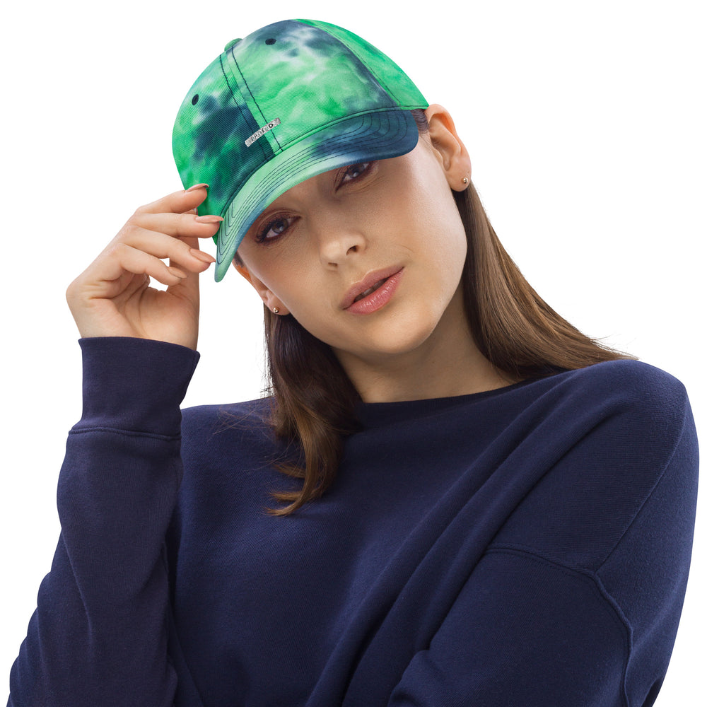 
                  
                    Vibrant Green-Blue Tie-Dye Hat – Stylish and Trendy Accessory for Any Outfit
                  
                