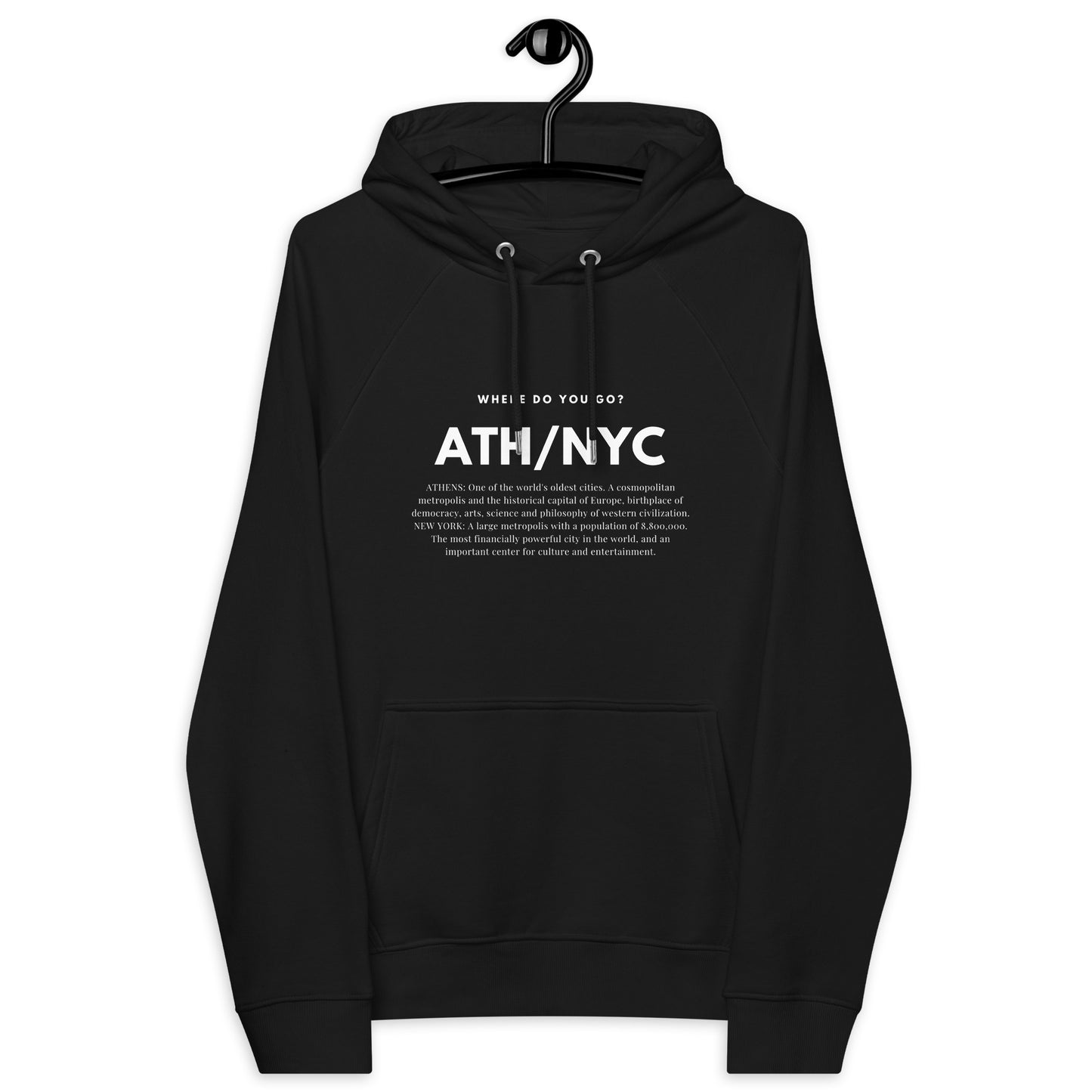 
                  
                    ATH/NYC Eco Raglan Hoodie | Sustainable & Stylish Hoodie
                  
                