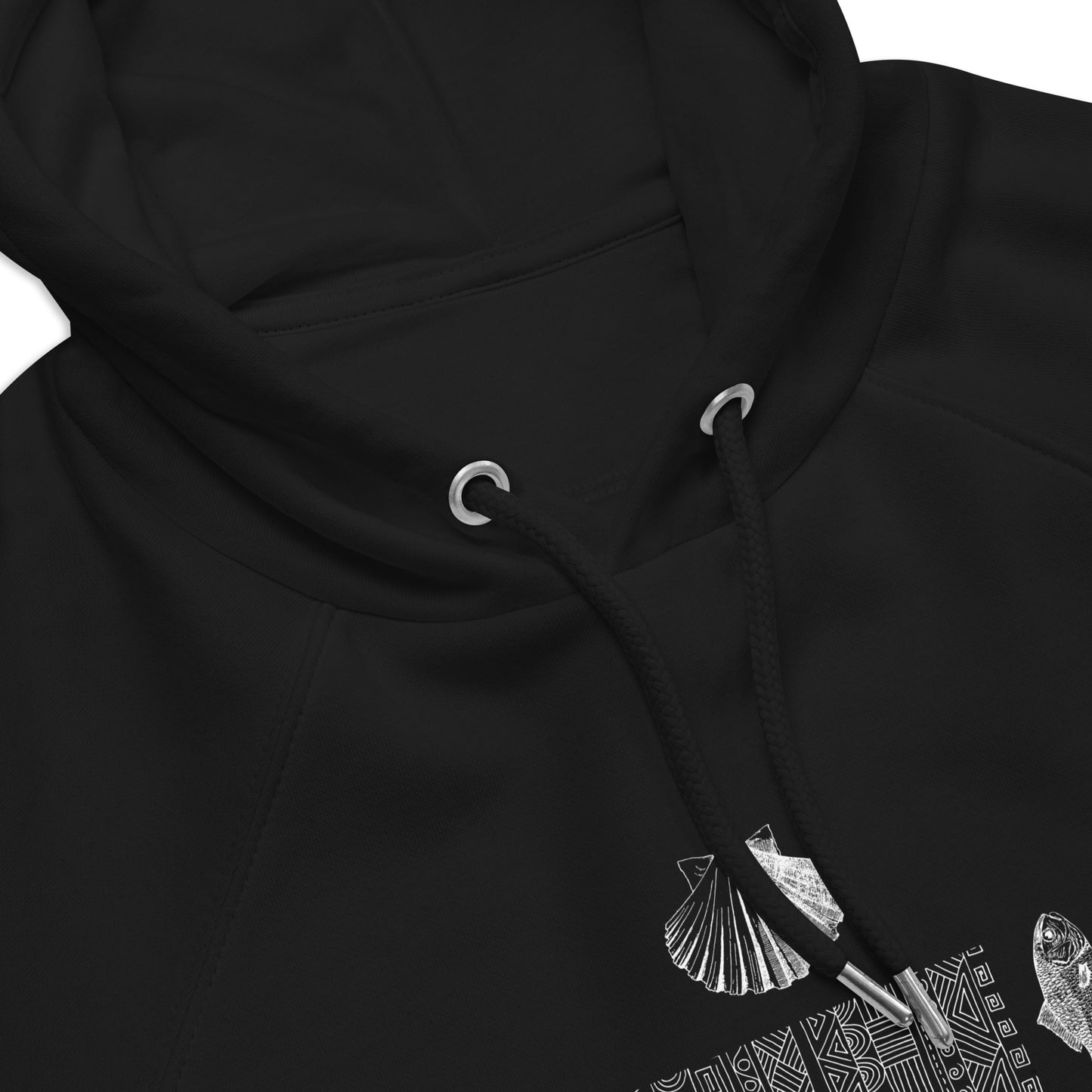 
                  
                    Black Unisex Cross Print Hoodie | Eco Raglan Hoodie
                  
                