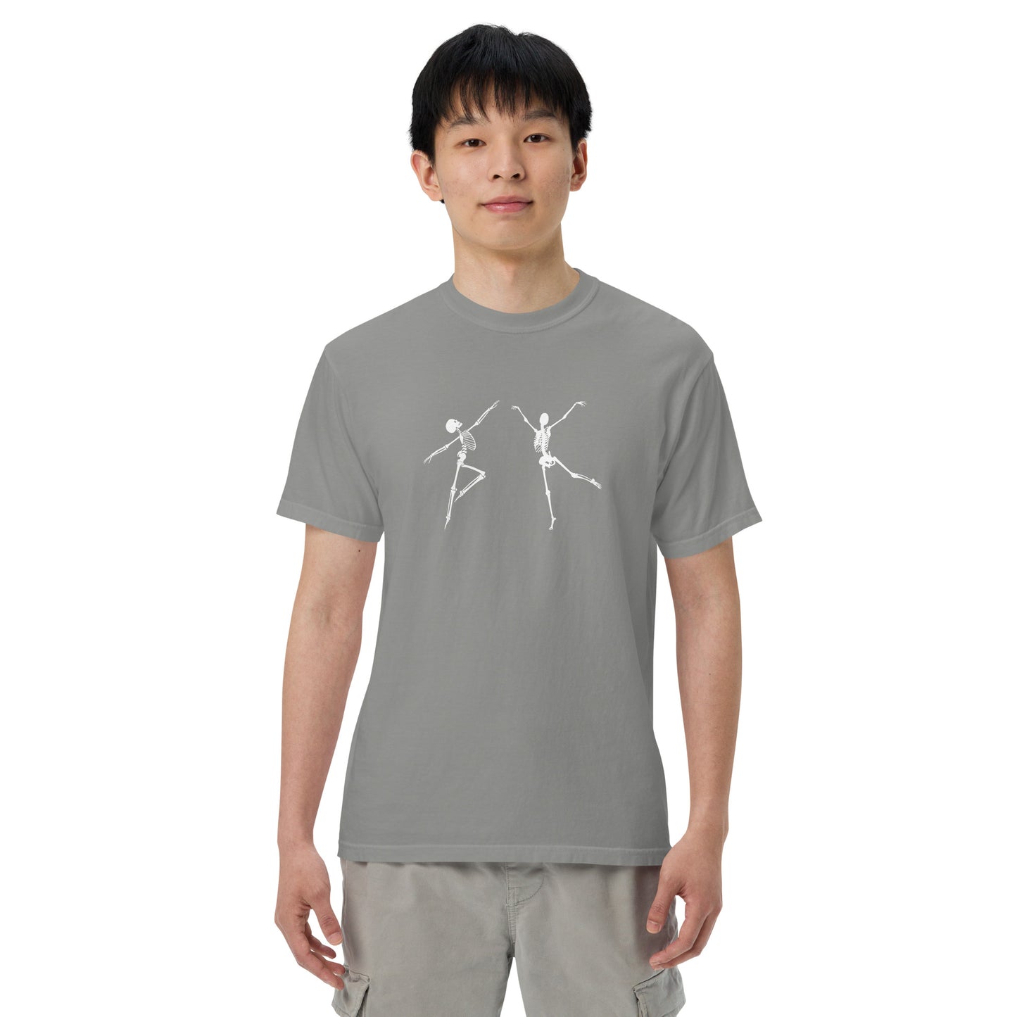 
                  
                    Skeletons Grey heavyweight t-shirt | Gift for Skeleton Enthusiasts
                  
                