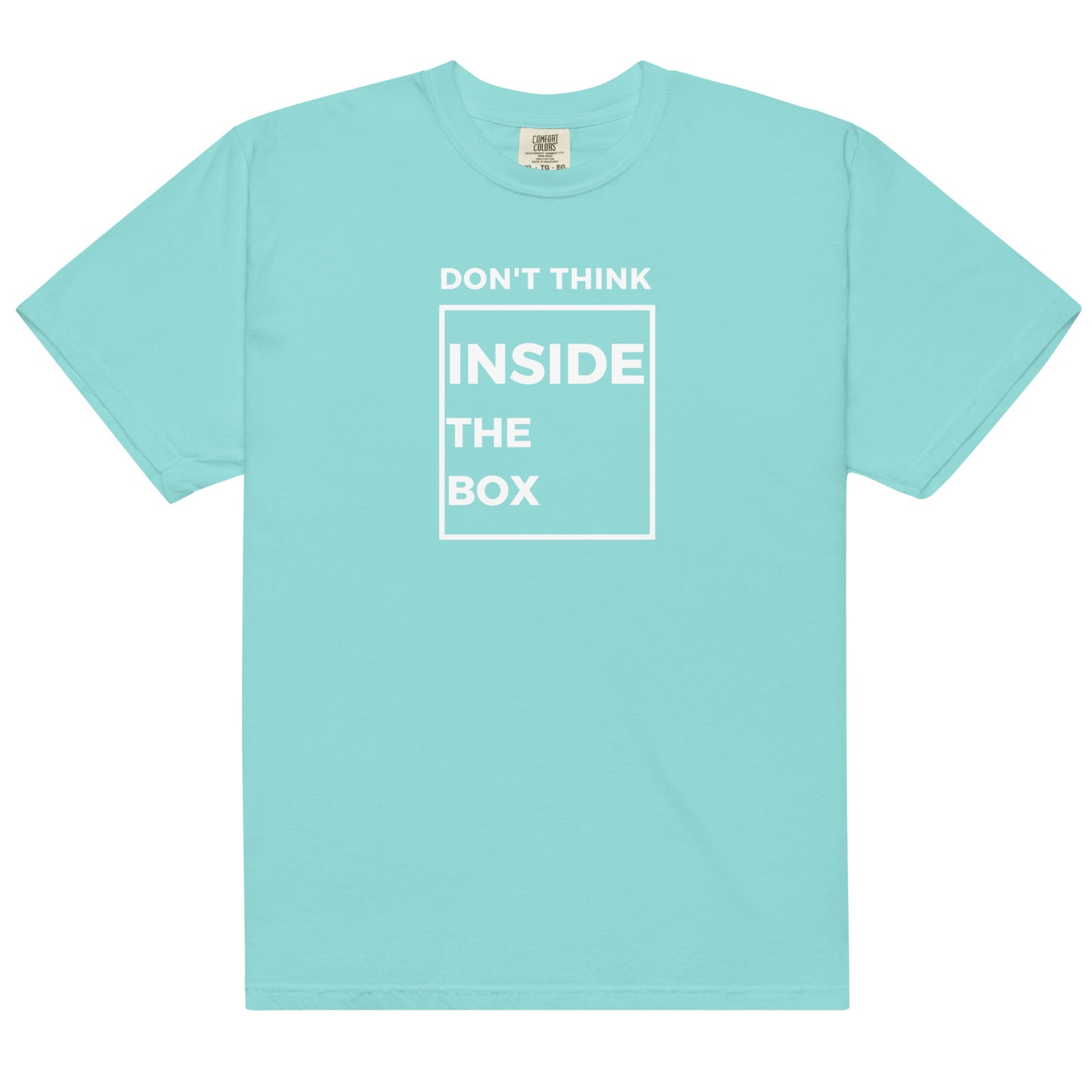 
                  
                    Don't Think Inside The Box | Unisex garment-dyed heavyweight t-shirt
                  
                
