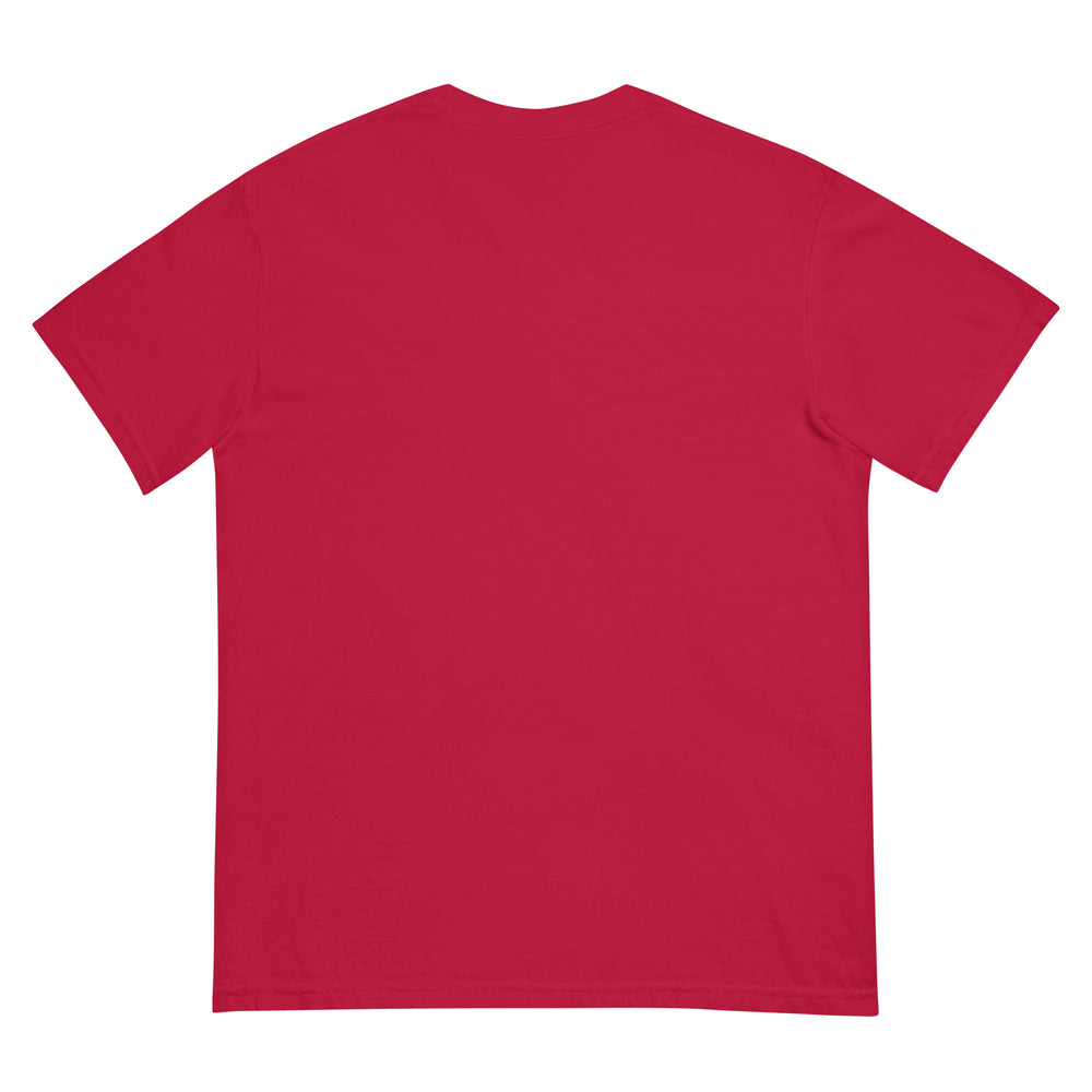 
                  
                    Pink Garment-Dyed Heavyweight T-Shirt | Bold Statement Print
                  
                