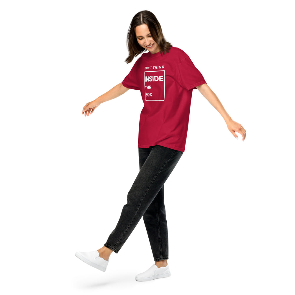 Don't Think Inside the Box - Unisex Garment-Dyed Heavyweight T-Shirt
