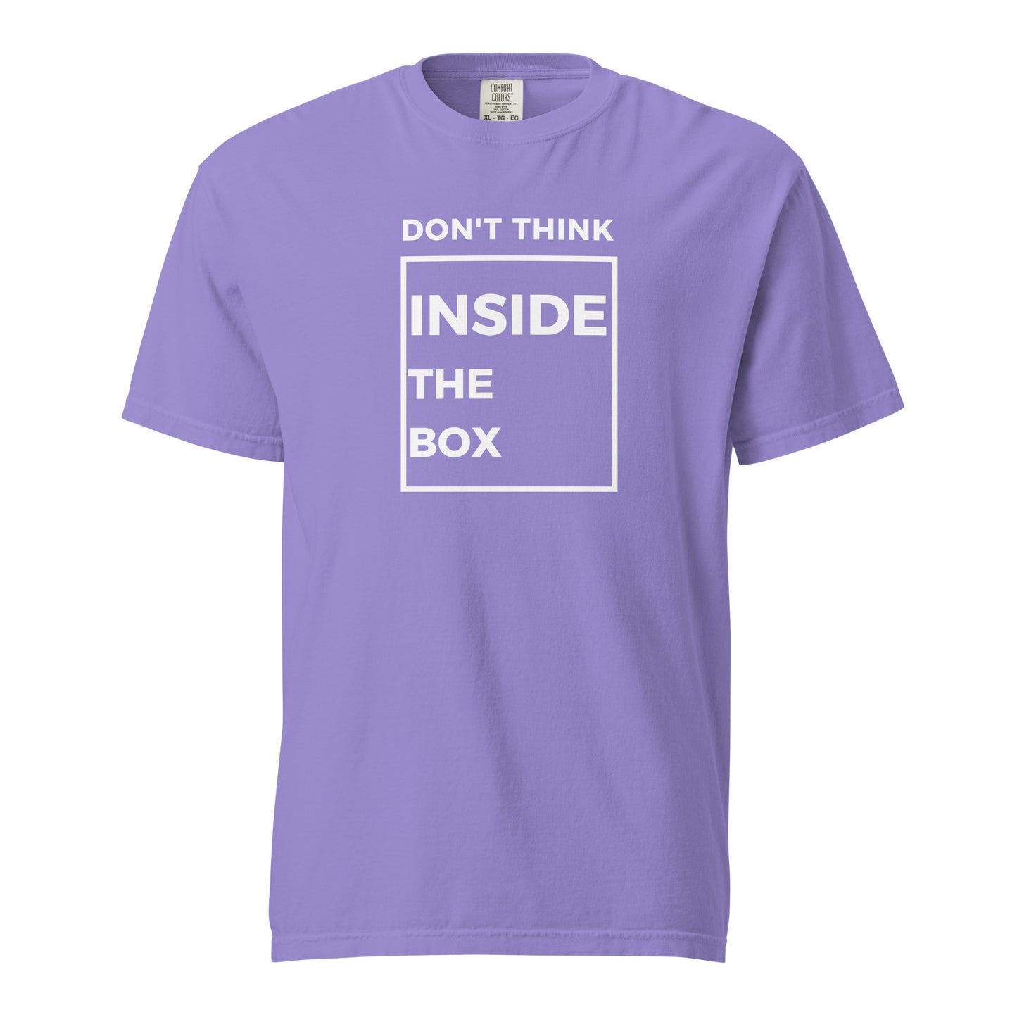 
                  
                    Don't Think Inside The Box | Unisex garment-dyed heavyweight t-shirt
                  
                
