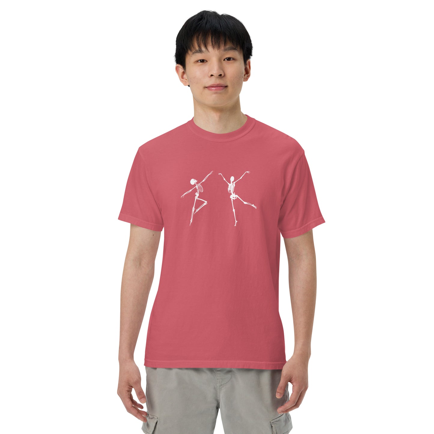 
                  
                    Pink Unisex garment-dyed heavyweight t-shirt | Skeleton Print
                  
                