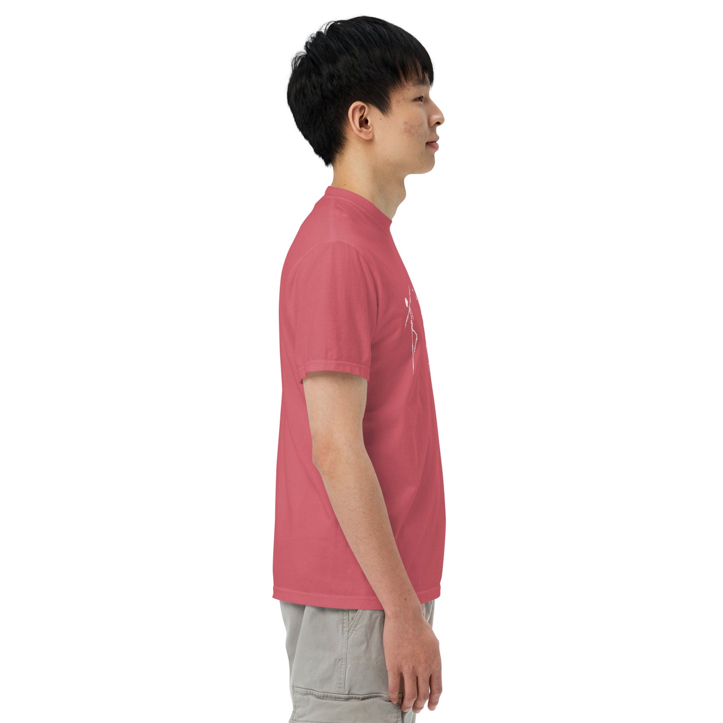 
                  
                    Pink Unisex garment-dyed heavyweight t-shirt | Skeleton Print
                  
                