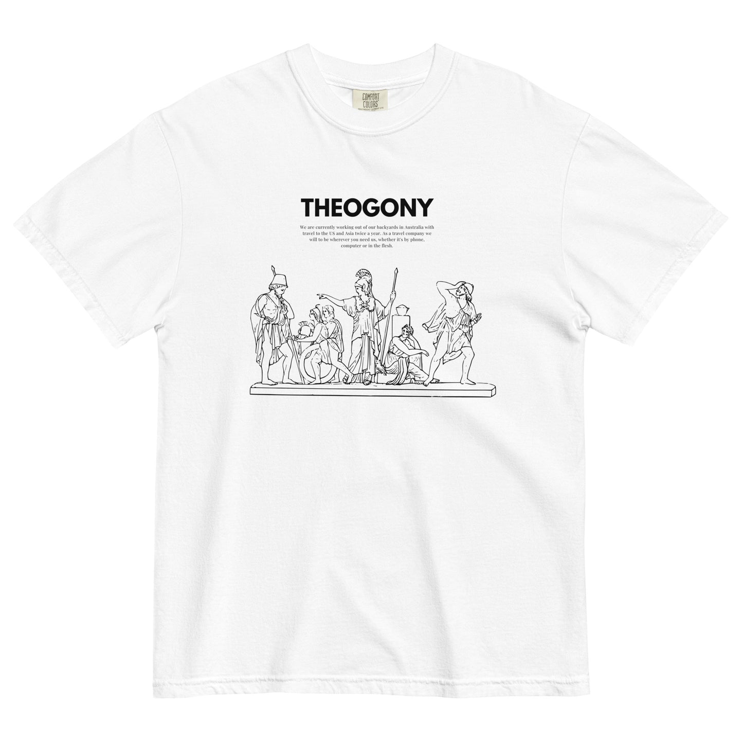 
                  
                    White Unisex Premium T-shirt | Ancient Heroes Print
                  
                