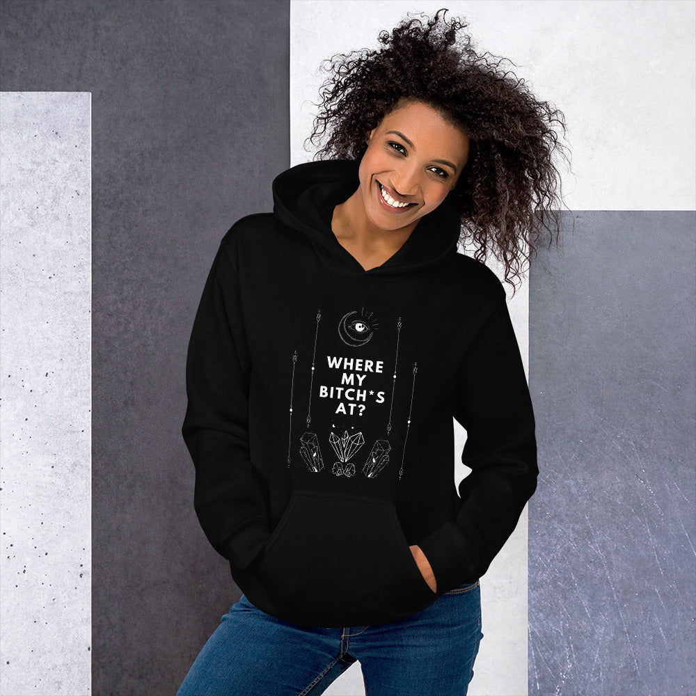 
                  
                    Black Gal Pal Hoodie | Where My Bitch*s At?
                  
                