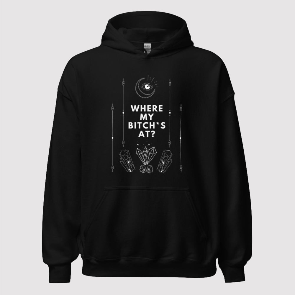 Stylish Unisex Hoodie | White Print