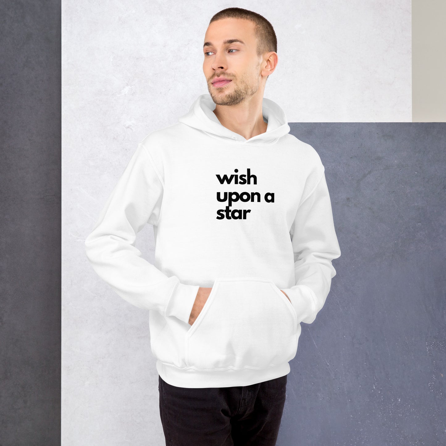 
                  
                    Wish Upon A Star Hoodie | White Unisex Hoodie
                  
                