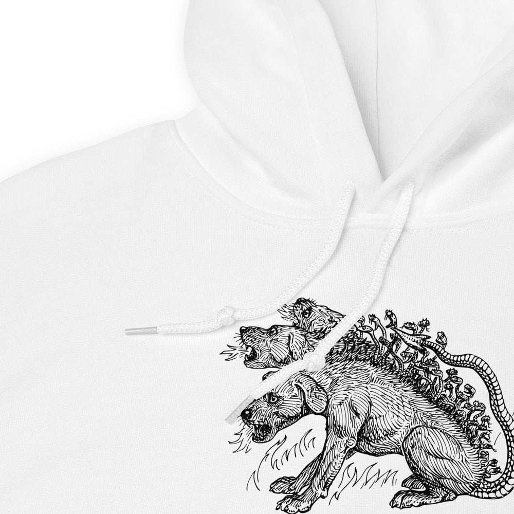 
                  
                    Greek Mythology-Inspired Hoodie | Monster and Skull Print
                  
                