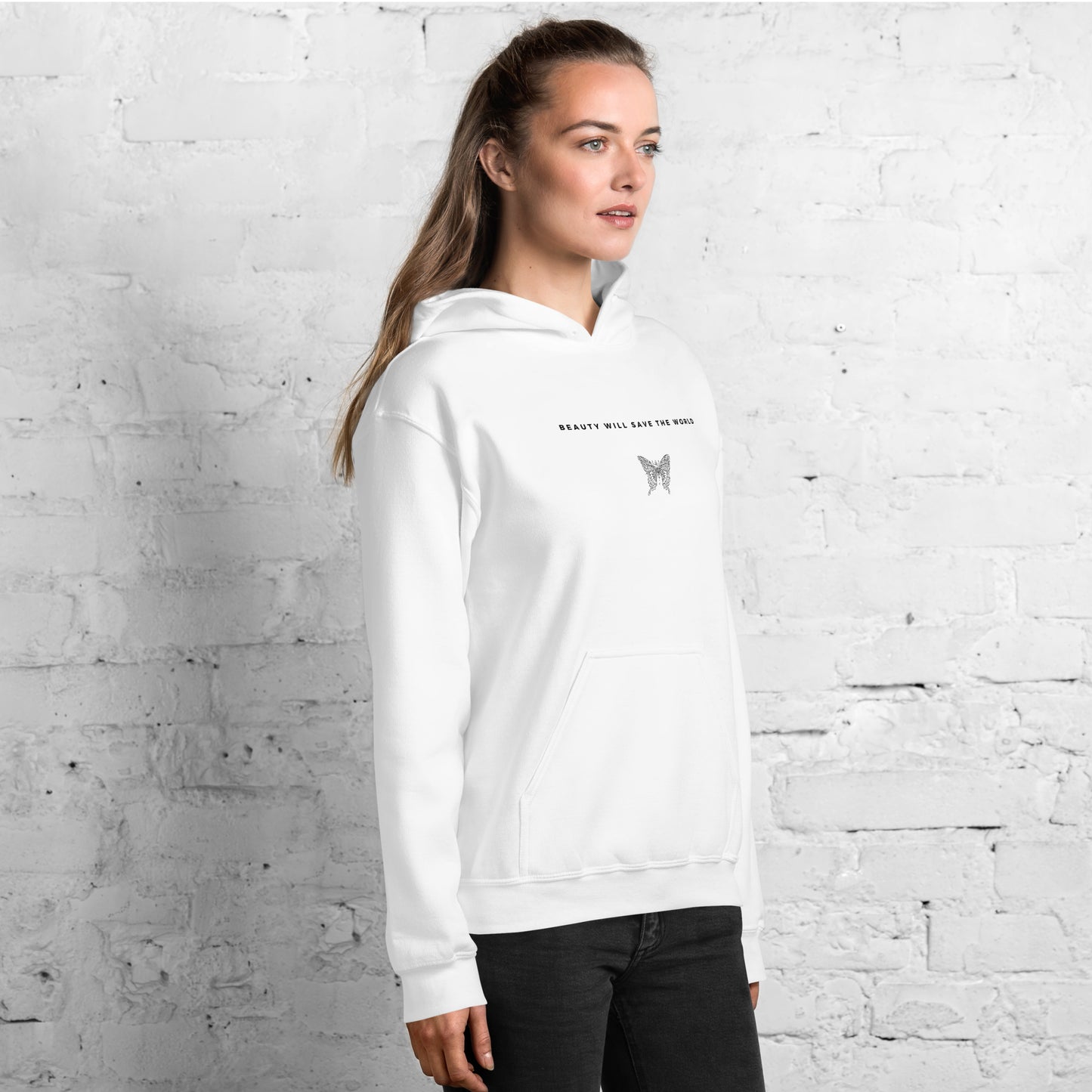 
                  
                    Beauty Will Save The World Hoodie | Soft Fleece Comfort
                  
                