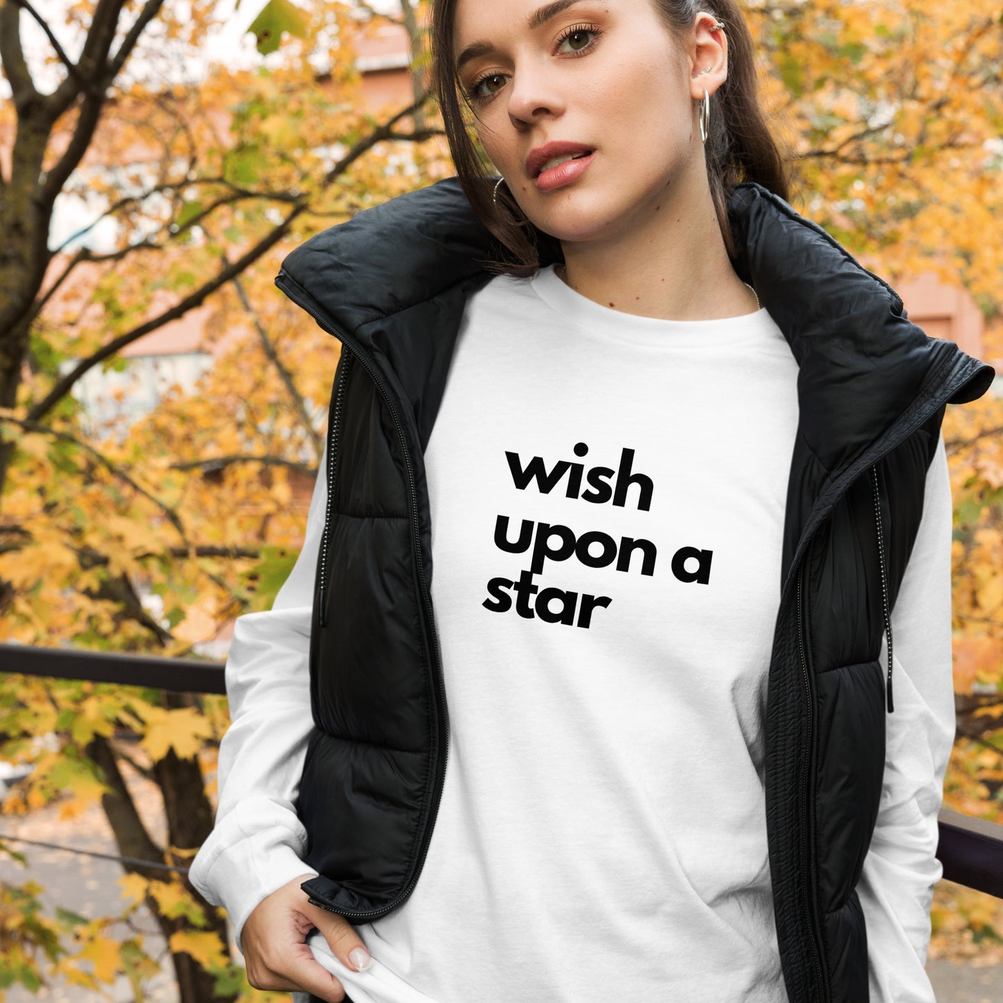 
                  
                    Trendy Unisex Long Sleeve Tee | Inspiring Print
                  
                
