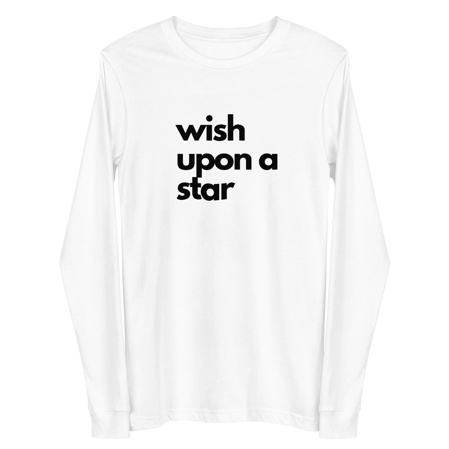 
                  
                    White Unisex Long Sleeve Tee | Believe In The Power Of Wish
                  
                