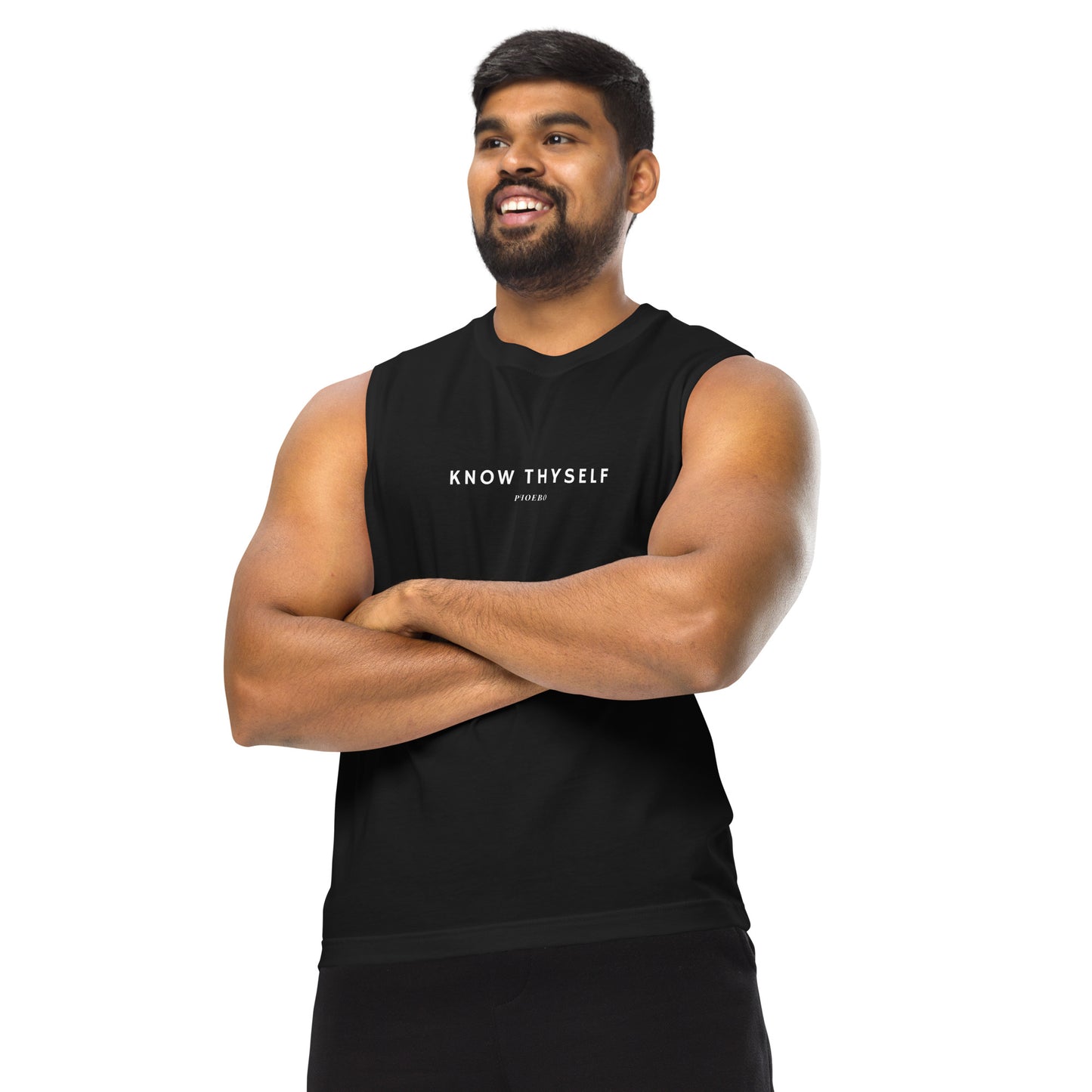 
                  
                    Unisex Know Thyself Muscle Shirt | Inspirational Print
                  
                