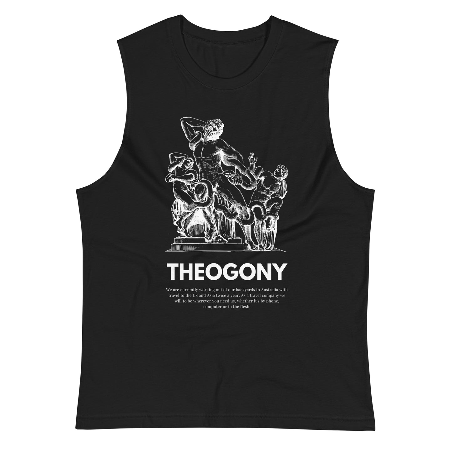 
                  
                    Muscle Shirt with Ancient Mythical Print | Bold and Comfortable Design
                  
                