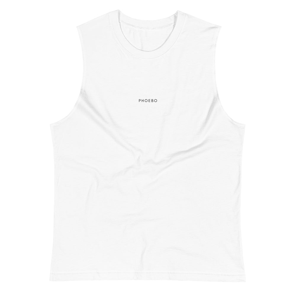 
                  
                    White Unisex Muscle Shirt | Sleek, Stylish, and Comfortable Activewear
                  
                