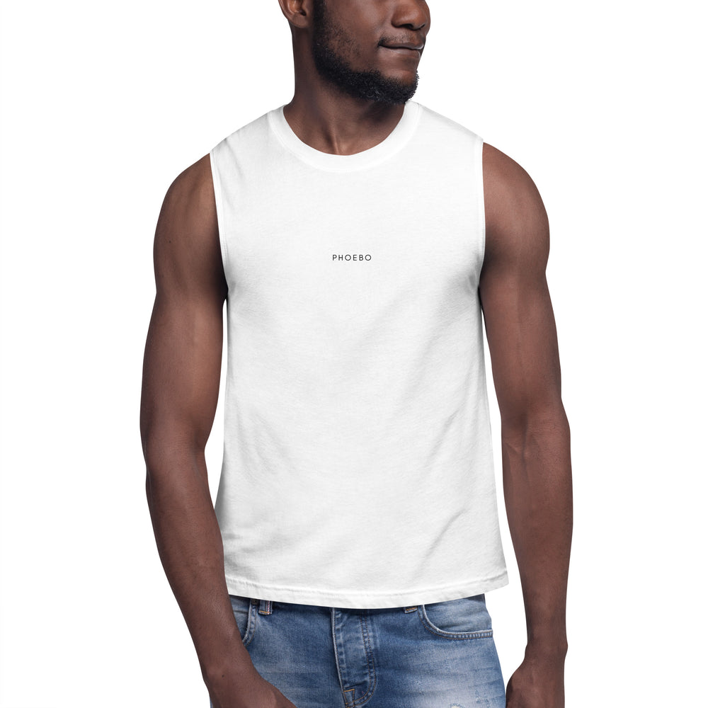 
                  
                    White Unisex Muscle Shirt | Sleek, Stylish, and Comfortable Activewear
                  
                