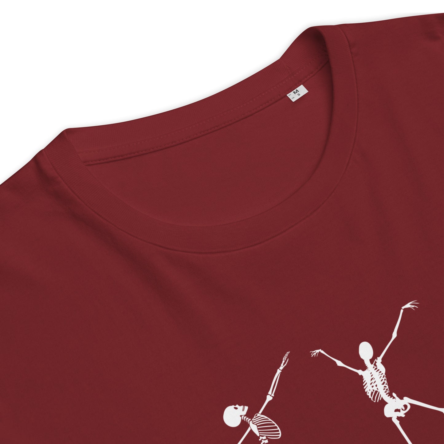 
                  
                    Vibrant Red Unisex organic cotton t-shirt | Skeletons Print
                  
                