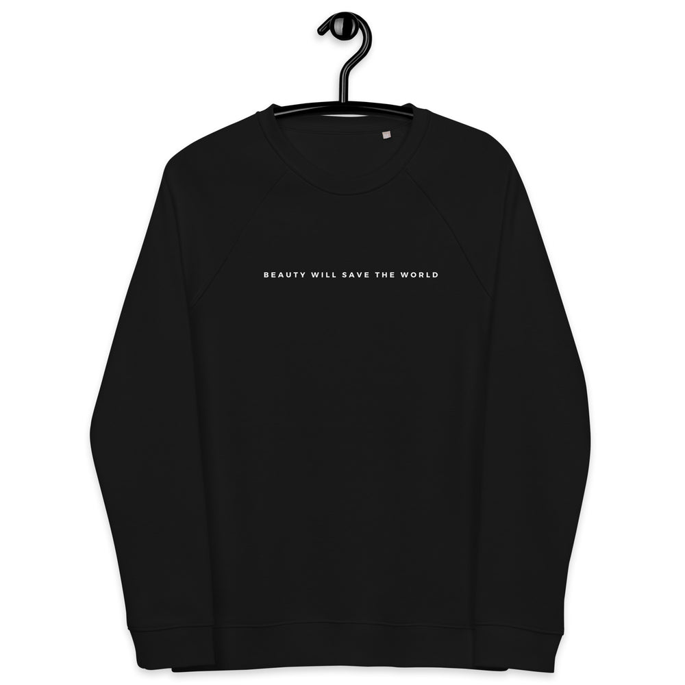 
                  
                    Unisex Black Organic Sweatshirt | Soft Fleece Comfort with Inspirational Print
                  
                