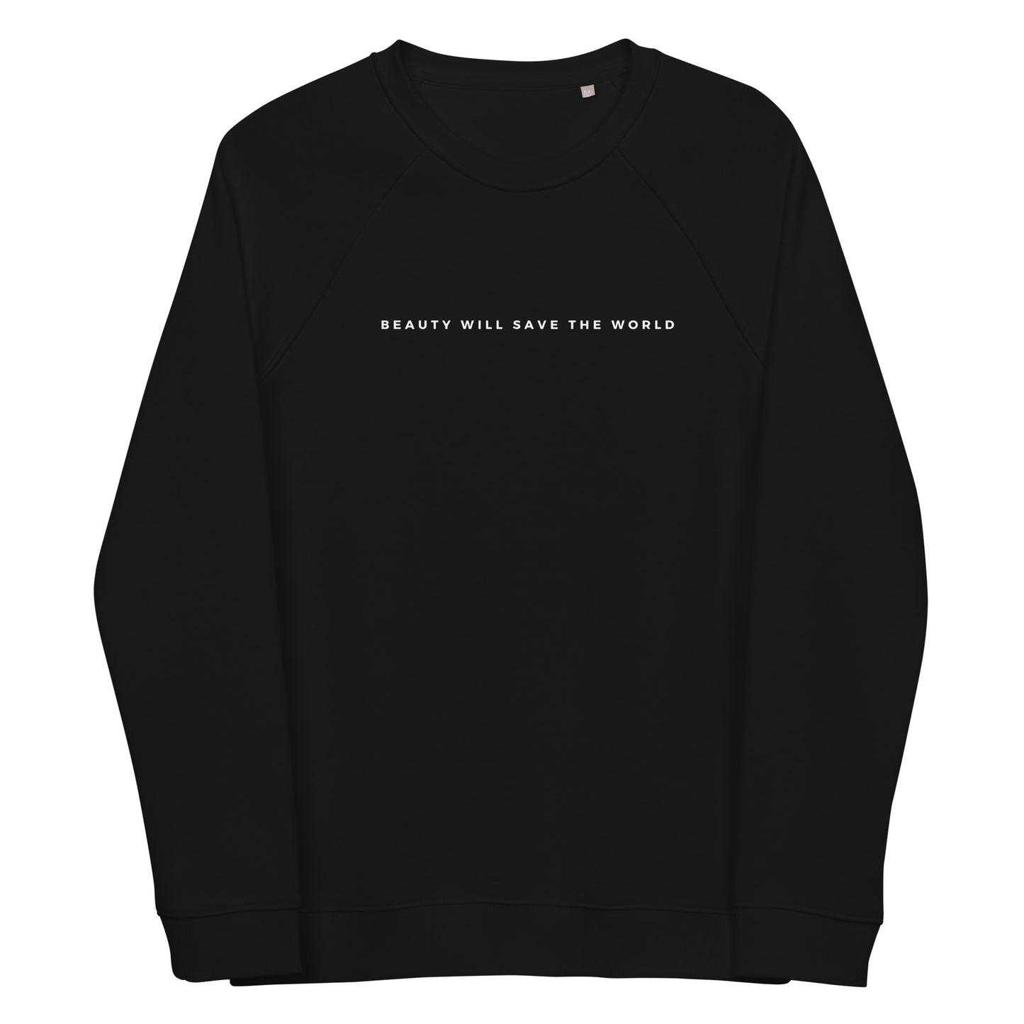 
                  
                    Unisex Black Organic Sweatshirt | Soft Fleece Comfort with Inspirational Print
                  
                