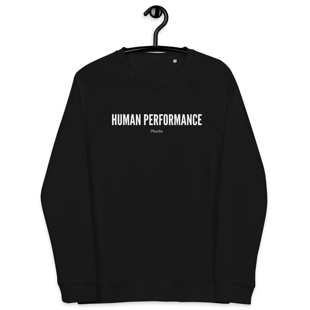 
                  
                    Unisex Black raglan sweatshirt | Perform at your best.
                  
                