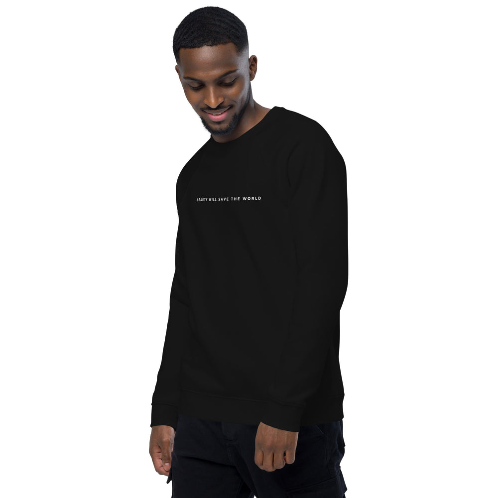 
                  
                    Unisex Black Organic Sweatshirt | Soft Fleece Comfort with Inspirational Print
                  
                