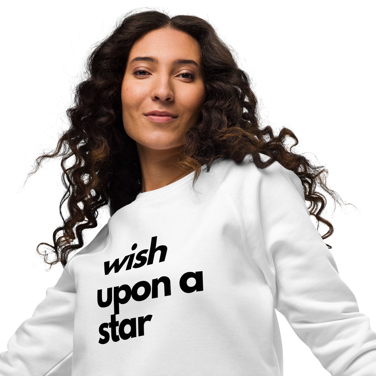 
                  
                    White Unisex raglan sweatshirt | Power Of Wishing
                  
                