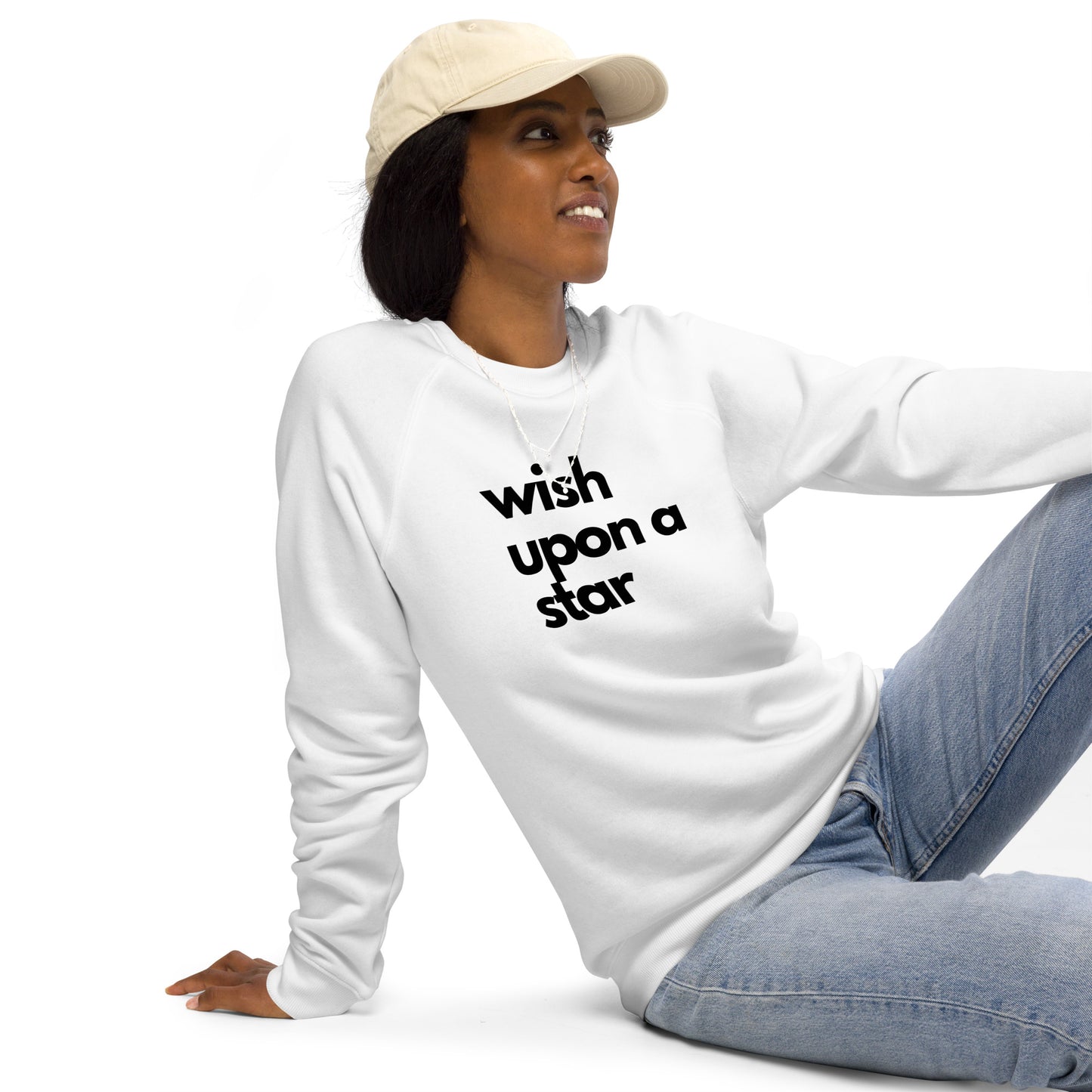 
                  
                    White Unisex raglan sweatshirt | Power Of Wishing
                  
                