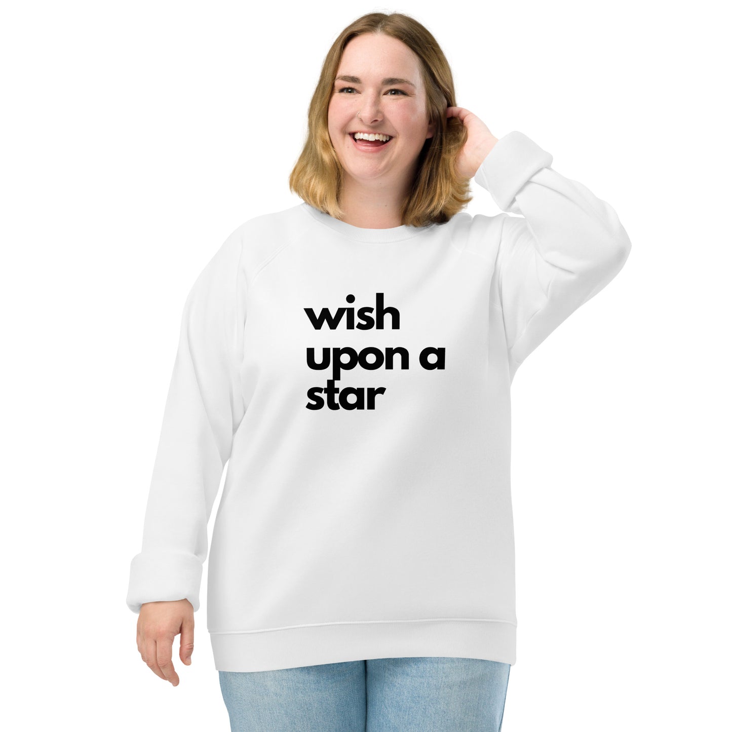 
                  
                    White Unisex raglan sweatshirt | Power Of Wishing
                  
                