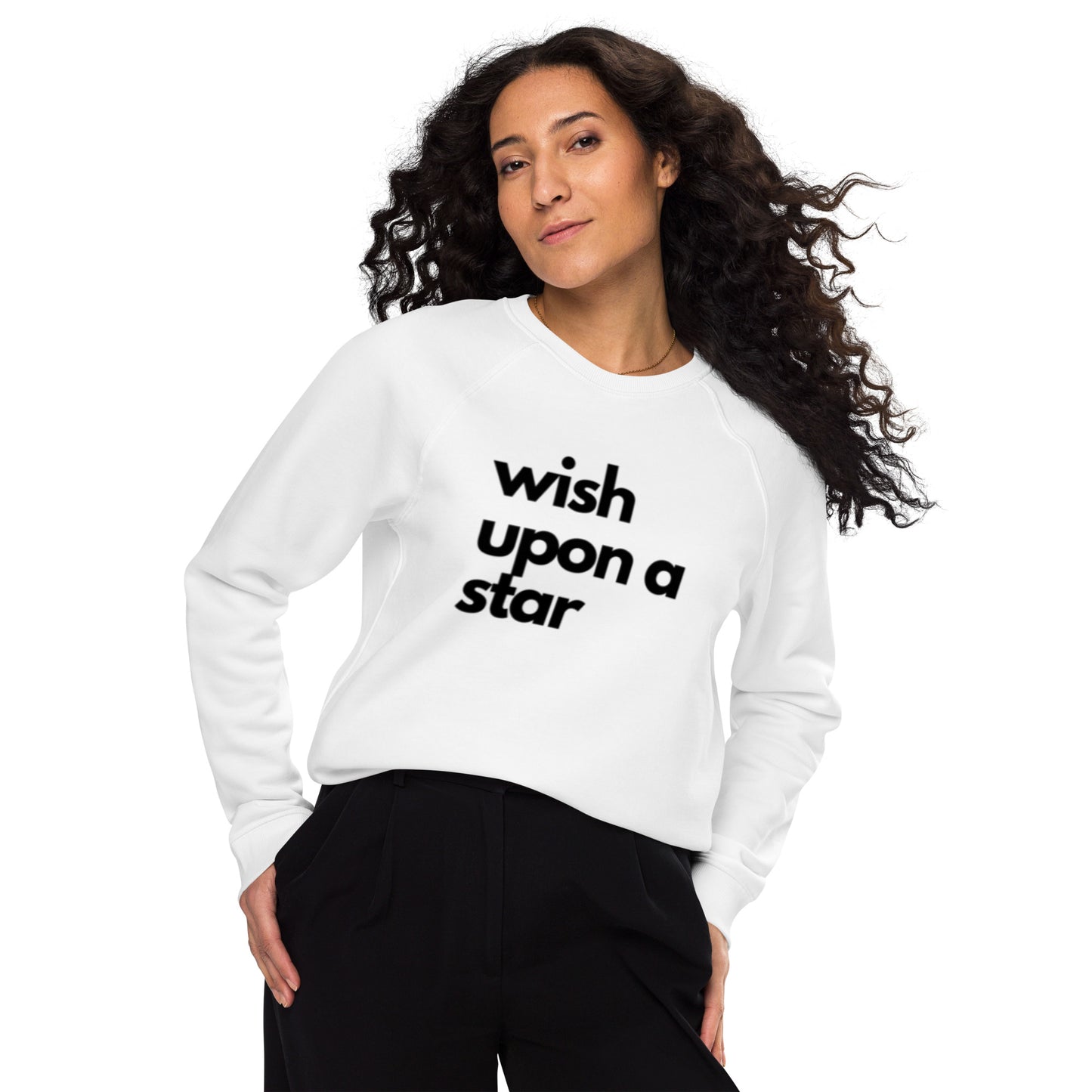 
                  
                    Unisex organic raglan sweatshirt | Inspiring Statement Print
                  
                