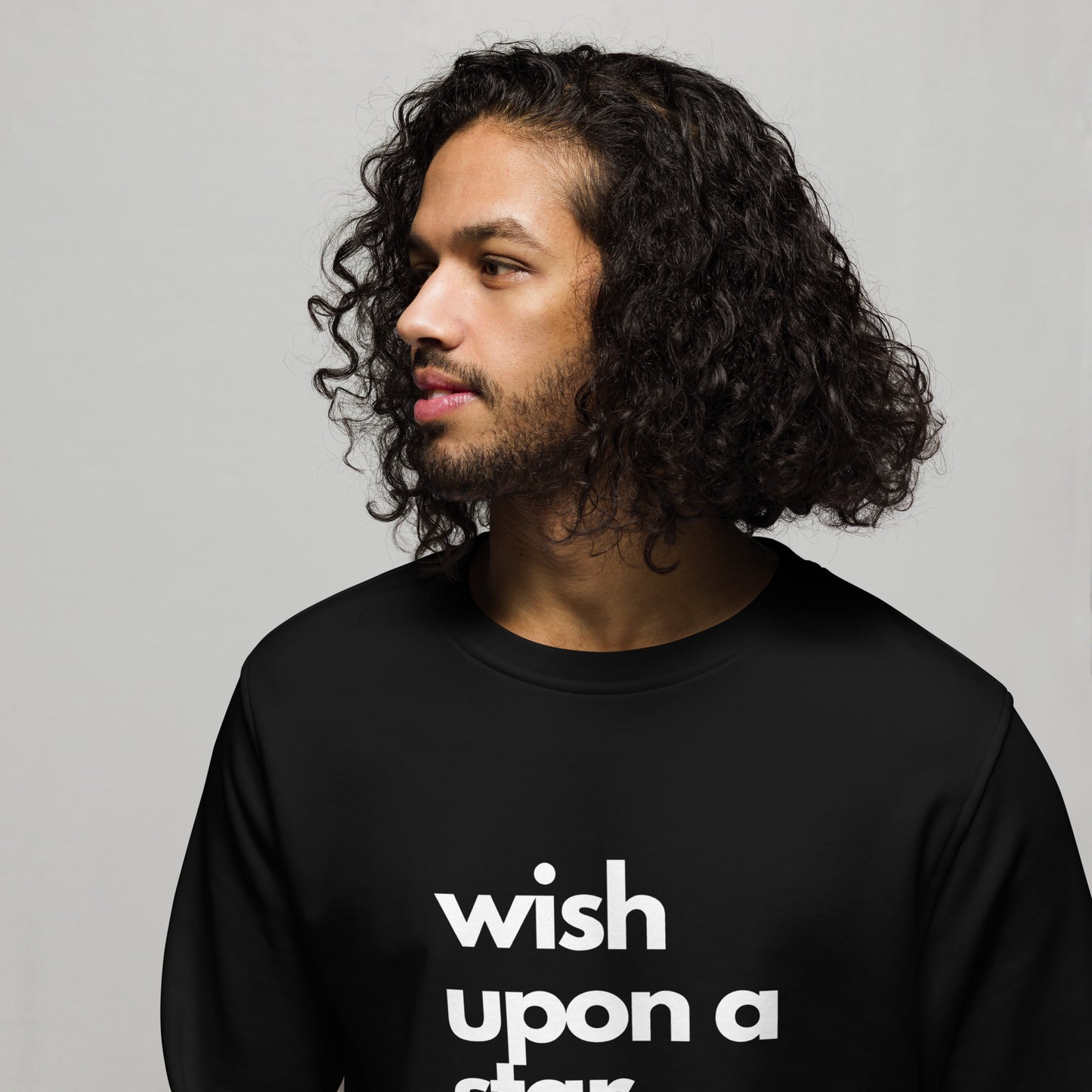 
                  
                    Wish Upon A Star Sweatshirt | Unisex Sweatshirt with White Print
                  
                