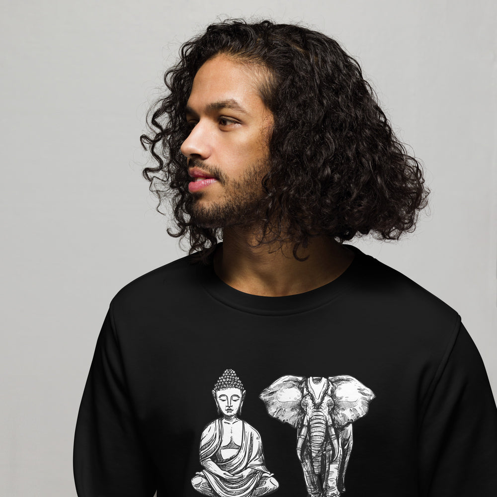 
                  
                    Buddha And His Best Friend | Organic Sweatshirt
                  
                