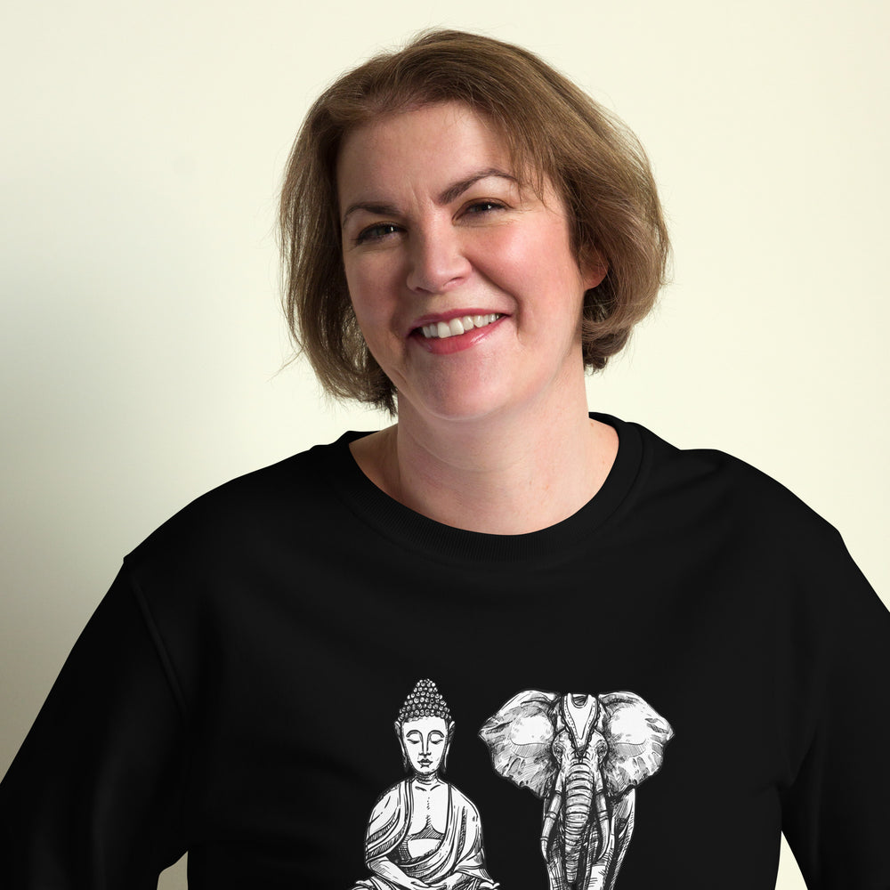 
                  
                    Buddha And His Best Friend | Organic Sweatshirt
                  
                