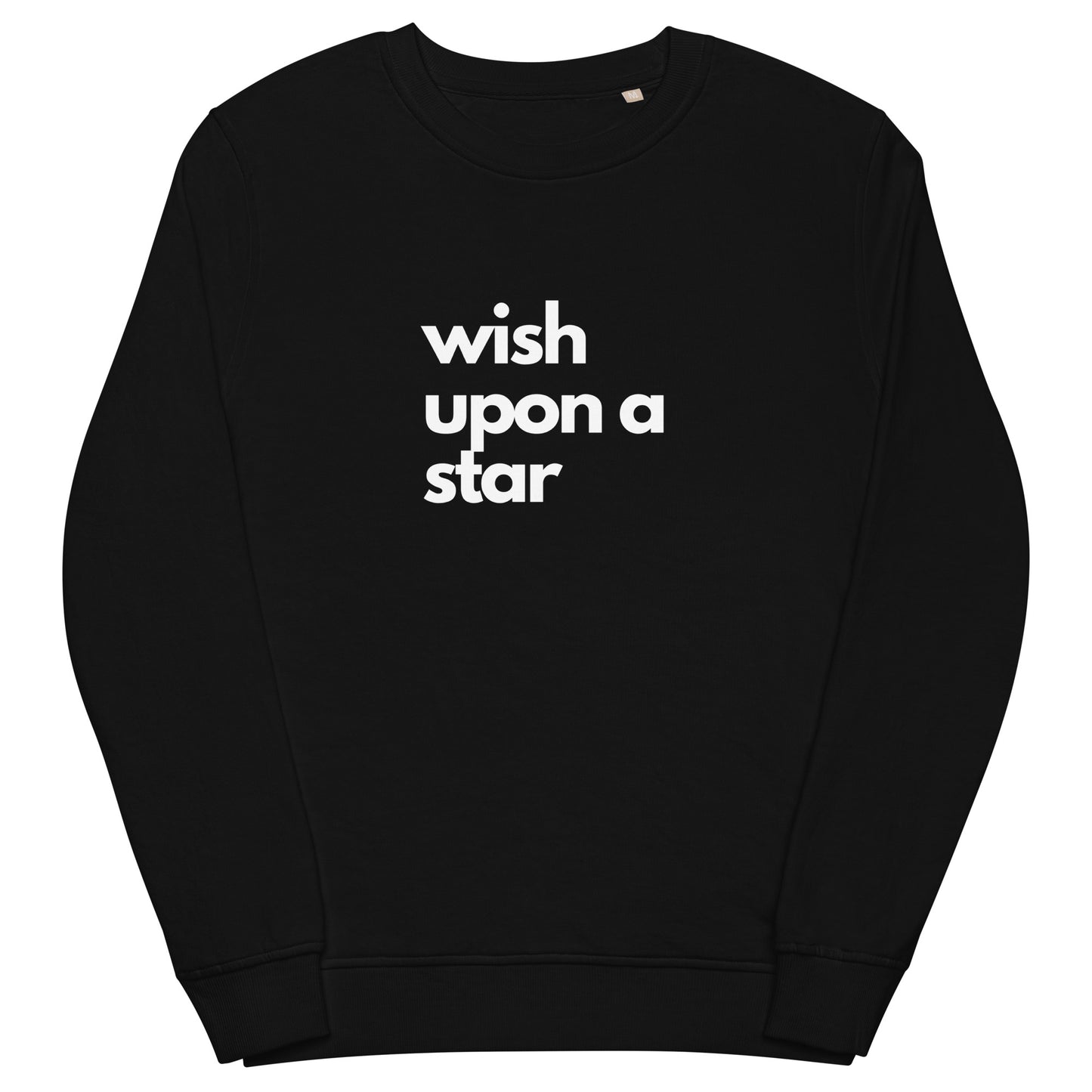 
                  
                    Wish Upon A Star Sweatshirt | Unisex Sweatshirt with White Print
                  
                