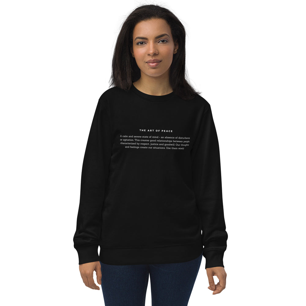 
                  
                    Inspirational Text Black sweatshirt | Organic, Recycled materials
                  
                