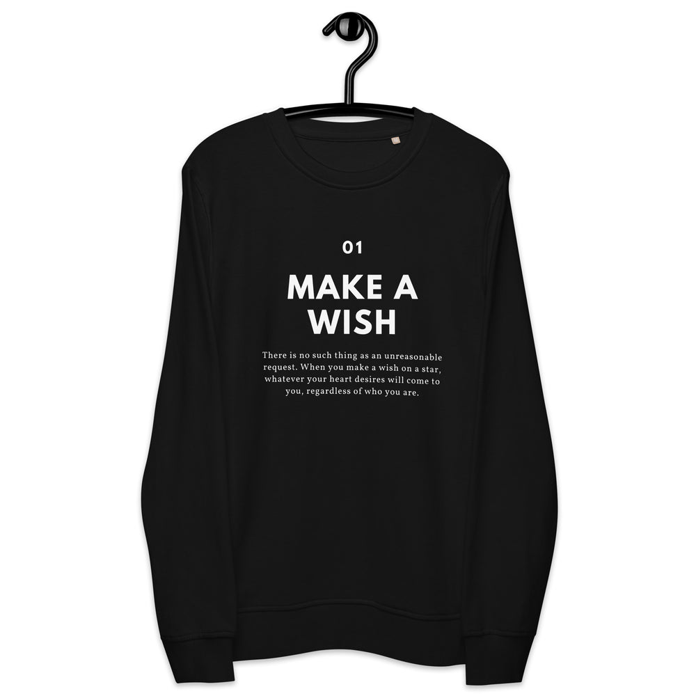 
                  
                    Make A Wish Organic Sweatshirt | Positive Message for Everyday Inspiration
                  
                