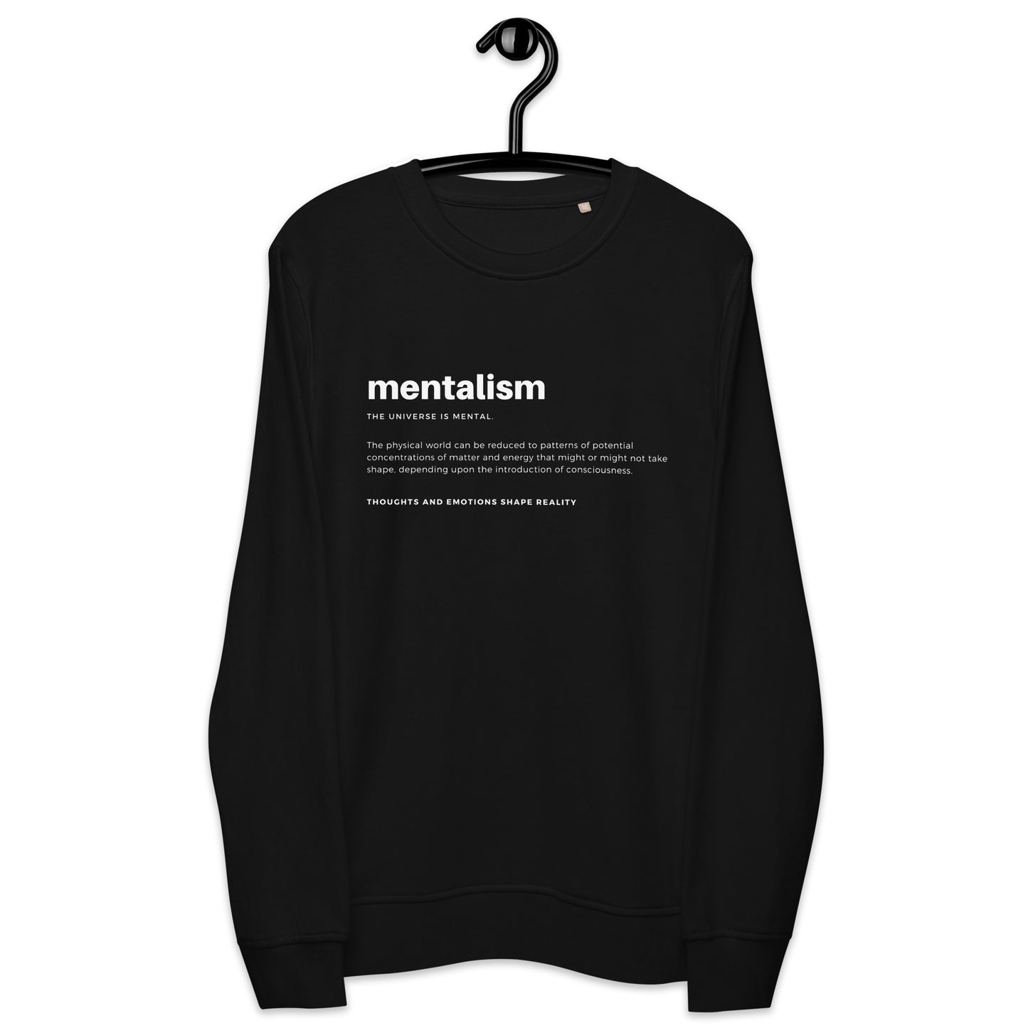 
                  
                    Superstition Black Unisex organic sweatshirt | Superstition Print
                  
                