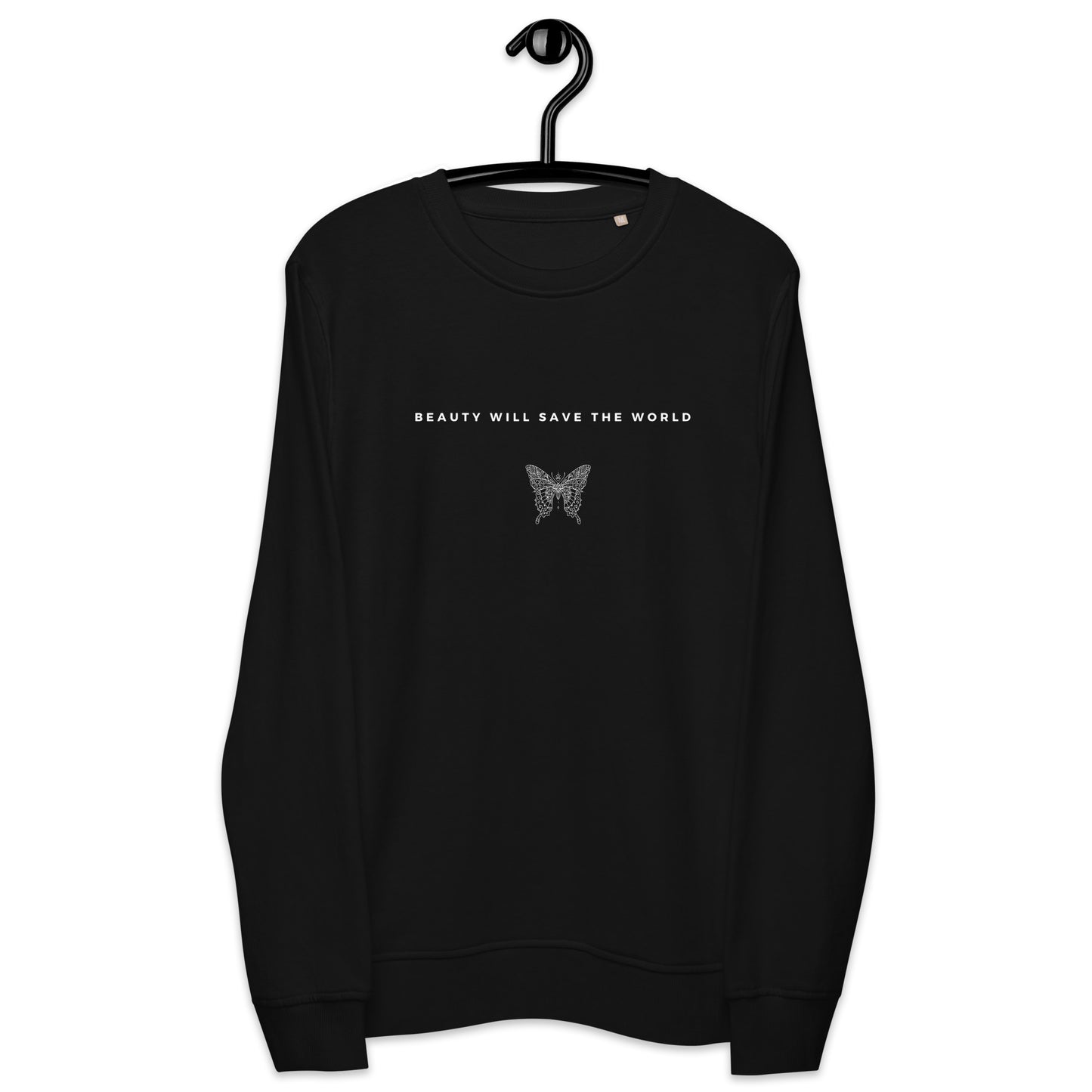 
                  
                    Butterfly Black Unisex sweatshirt | Made of recycled materials
                  
                