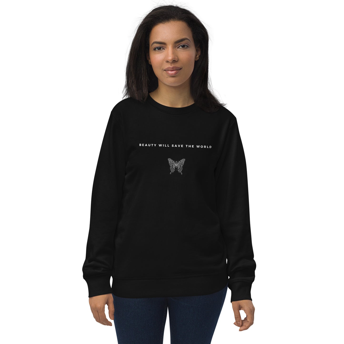 
                  
                    Butterfly Black Unisex sweatshirt | Made of recycled materials
                  
                