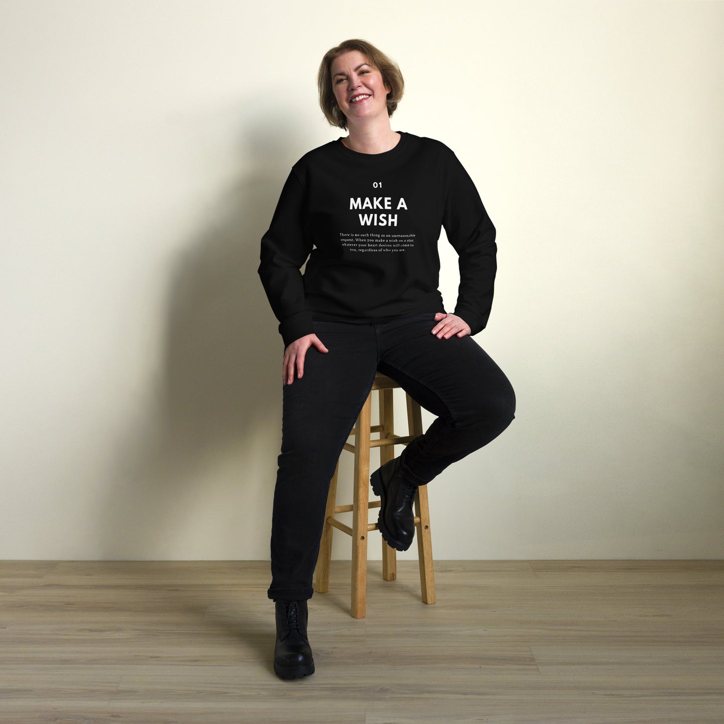 
                  
                    Make A Wish Black Unisex Sweatshirt | Cozy, Stylish Outerwear for All Seasons
                  
                