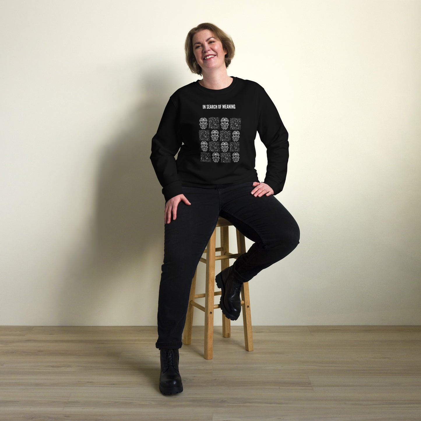
                  
                    Skull Print Unisex organic sweatshirt | Recycled Materials
                  
                