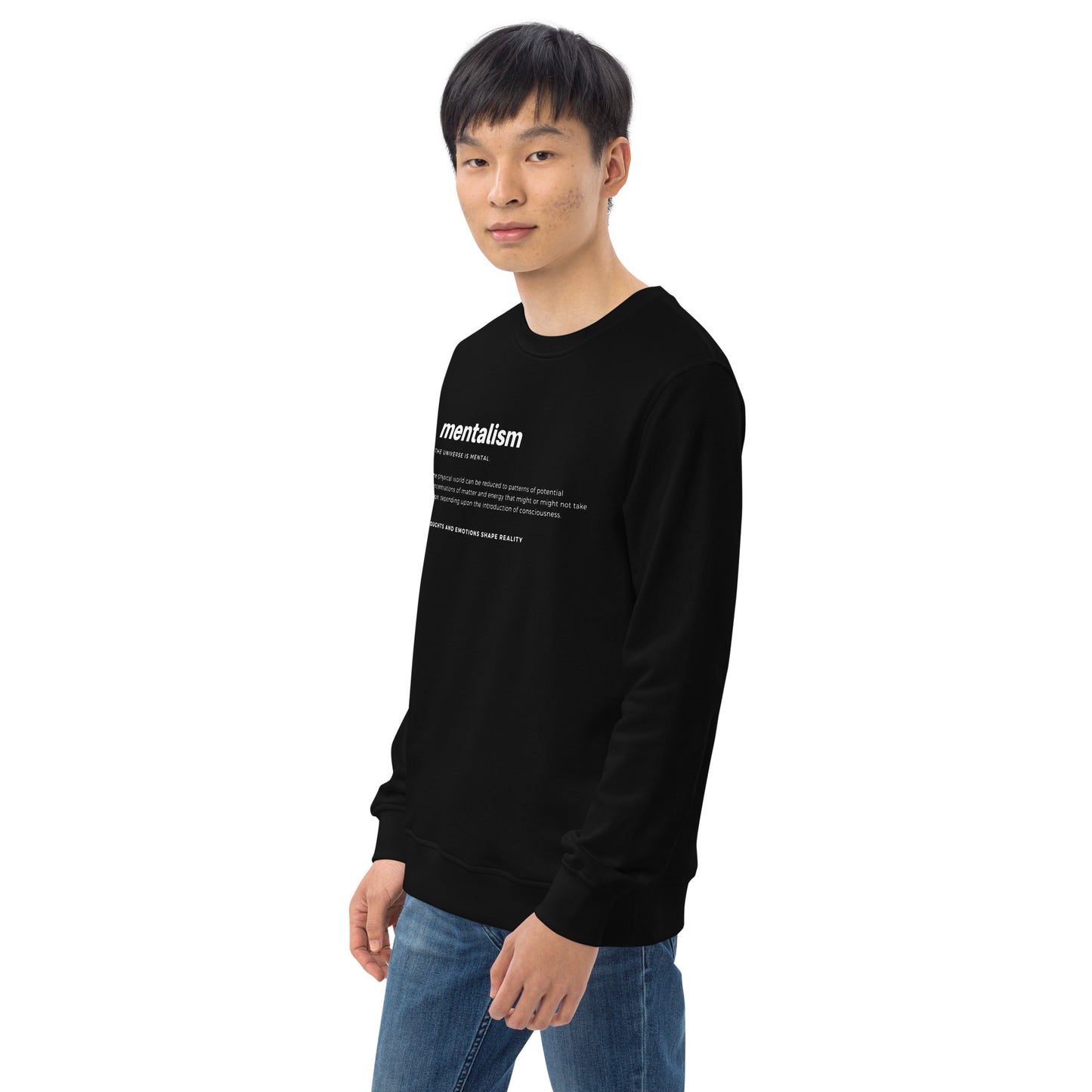 
                  
                    Superstition Black Unisex organic sweatshirt | Superstition Print
                  
                