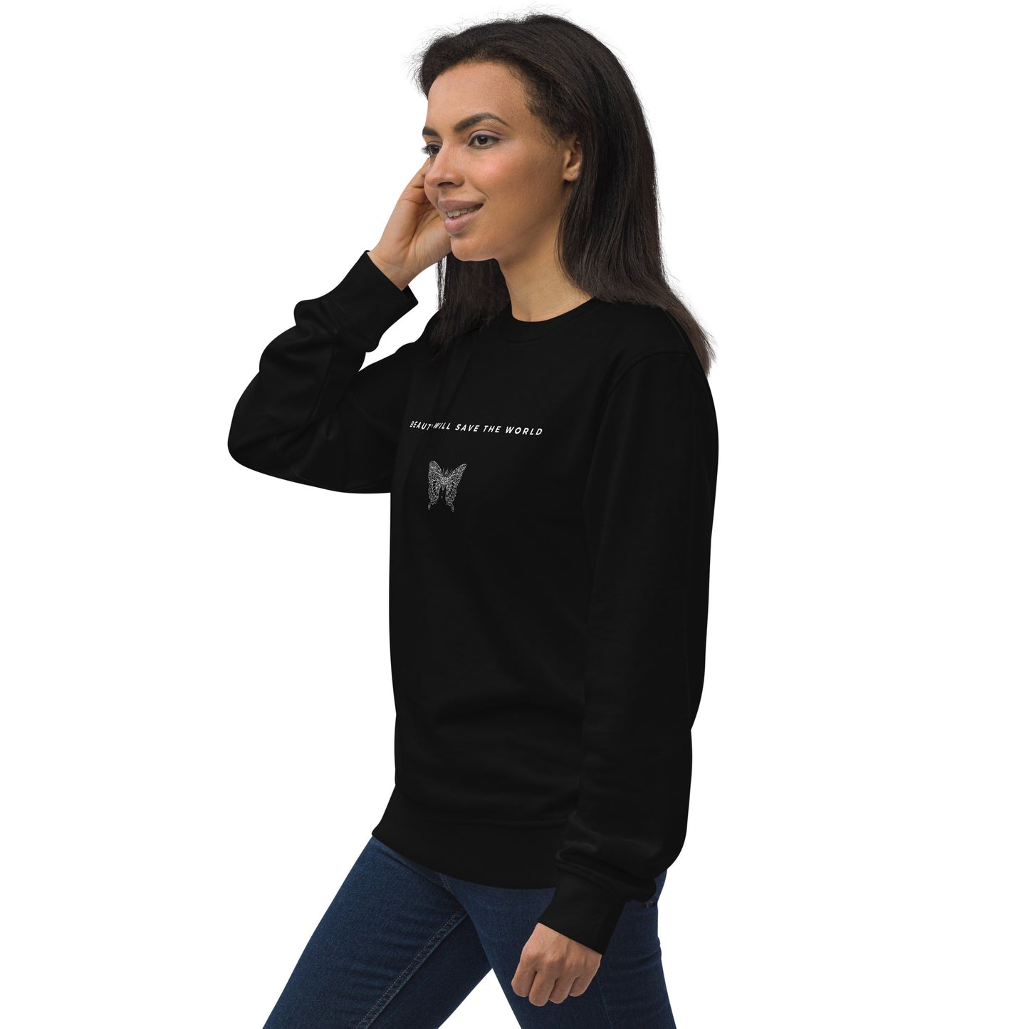 
                  
                    Butterfly Black Unisex sweatshirt | Made of recycled materials
                  
                